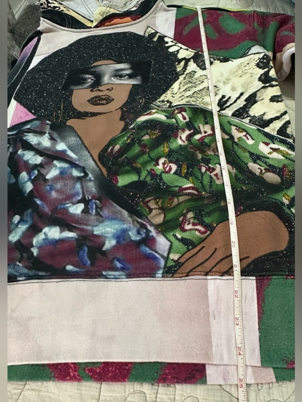 Rome Pays Off Mickalene Thomas Afro Goddess Hoodie Sweatshirt Large - Picture 6 of 9